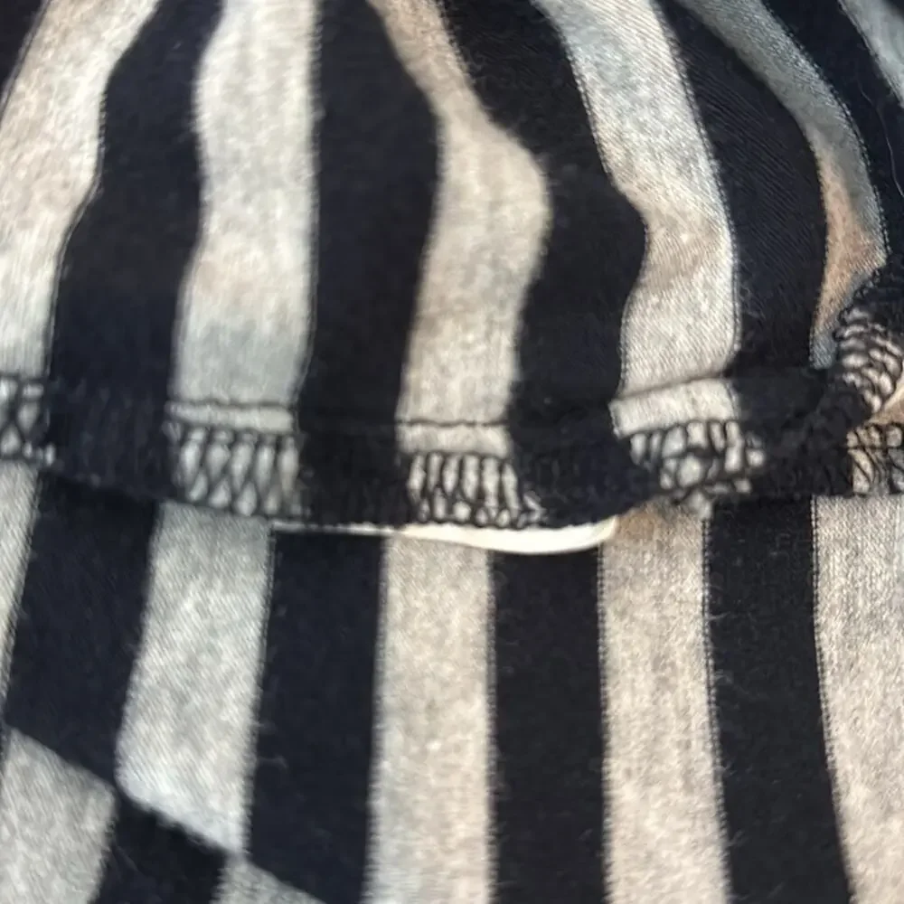 Michael Kors Women's Navy Grey Striped V-Neck Tunic Length Shirt MEDIUM Casual